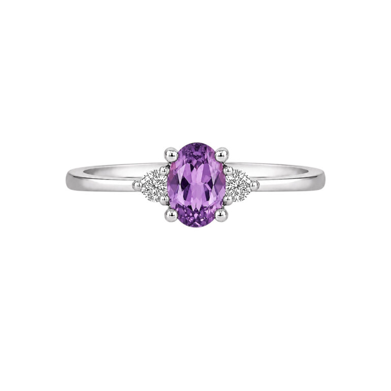 Sterling Silver Ring With Amethyst