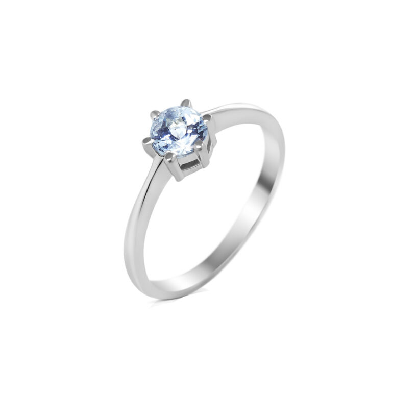 Sterling Silver Ring With Topaz