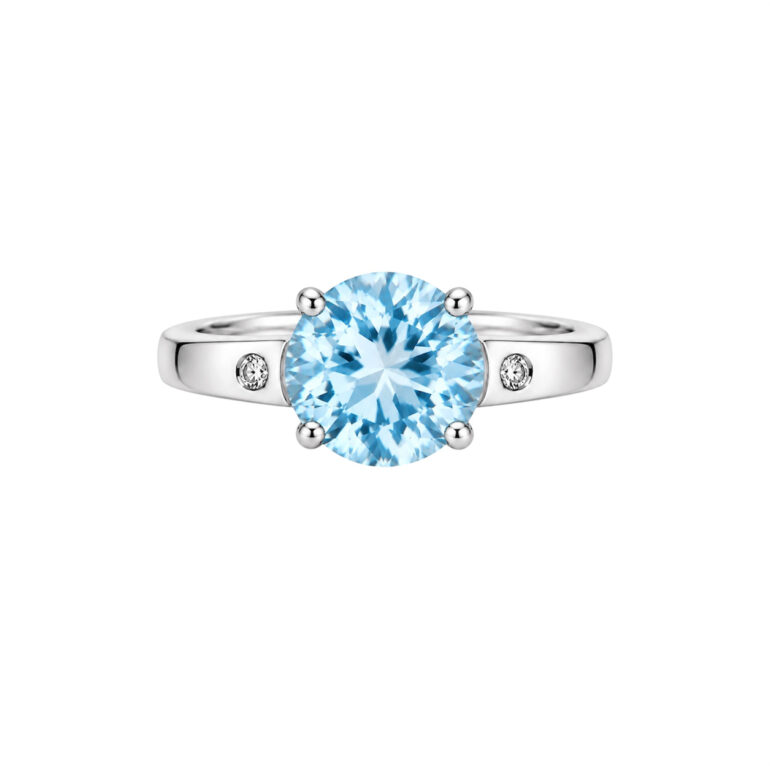 Sterling Silver Ring With Topaz