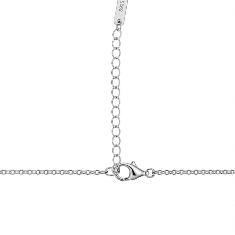 Sterling Silver Necklace With Topaz