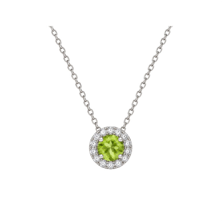 Sterling Silver Necklace With Peridot