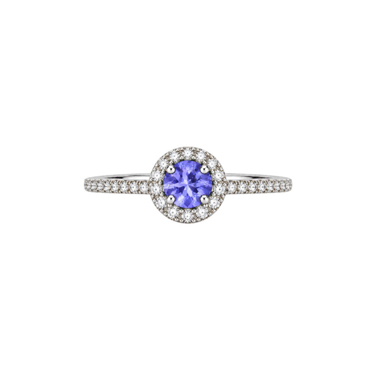 Sterling Silver Ring With Tanzanite